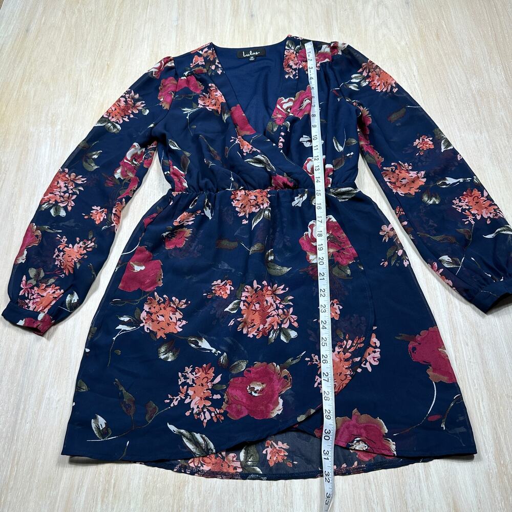 Lulu's Floral Pretty Pretender Romantic Ruffle Party Mini Cocktail Dress XS - Picture 6 of 12
